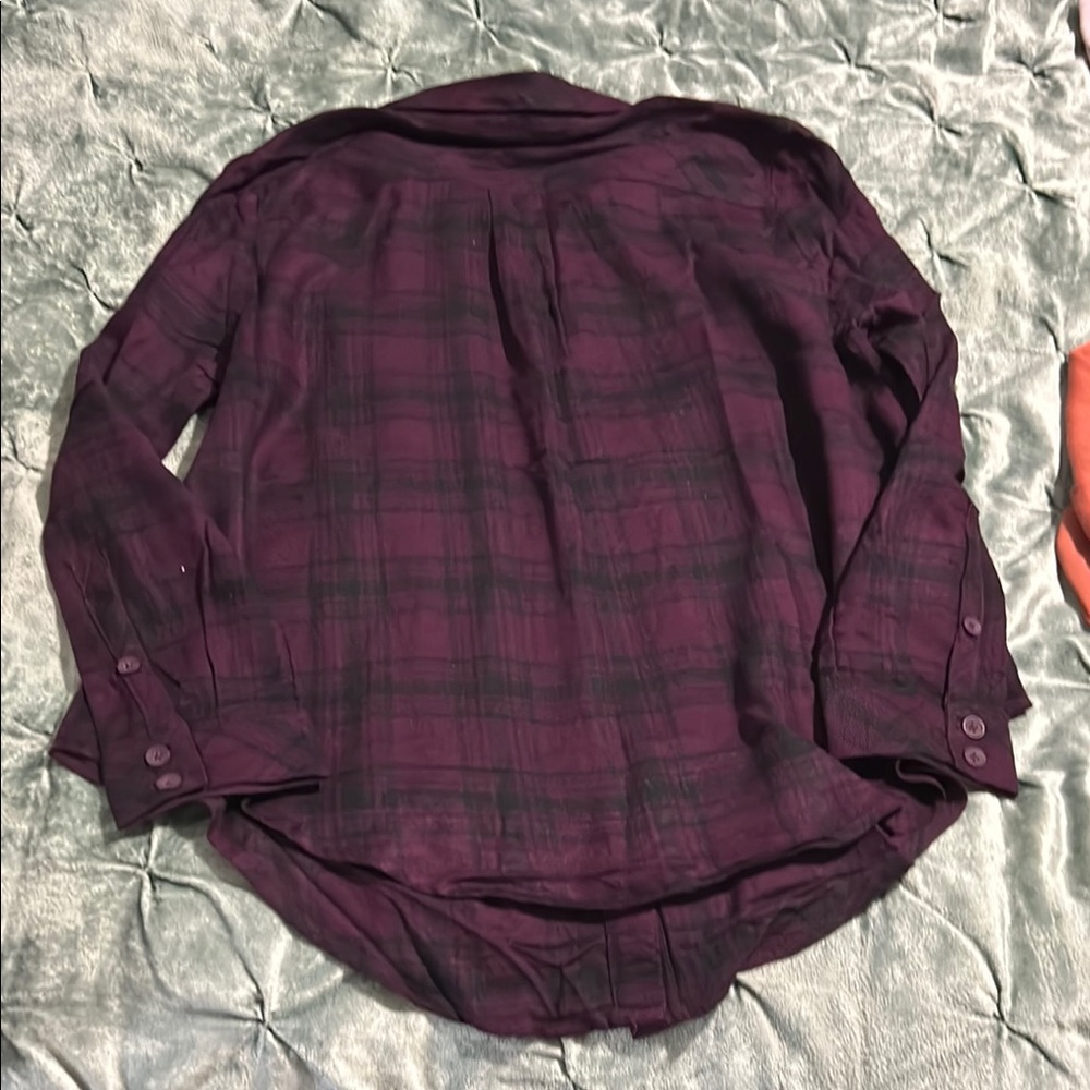Torrid Purple Plaid Men's Shirt - Picture 3 of 3